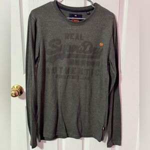 Superdry Green/Gray Long Sleeve with Logo